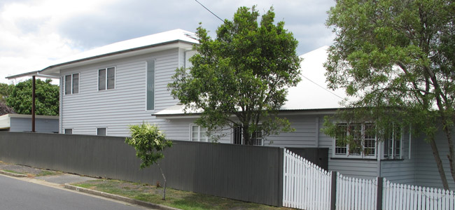 Double story rear house extension in Brisbane